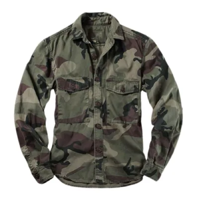 veste-chemise-militaire-585 Jachetă militară cu cămașă